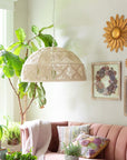 Park Hill | Aria Macrame Dome Pendant - My Pampered Life Seattle