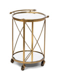 Park HIll | Hampton Round Tray Serving Cart - My Pampered Life Seattle