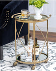 Park HIll | Hampton Round Tray Serving Cart - My Pampered Life Seattle