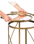 Park HIll | Hampton Round Tray Serving Cart - My Pampered Life Seattle