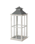 Park Hill | Coastal Whitewash Lantern, Large - My Pampered Life Seattle