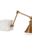 Park Hill | Marble and Brass Shelf Light, 28" - My Pampered Life Seattle
