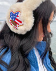 American Star Patch Faux Fur C.C Earmuff