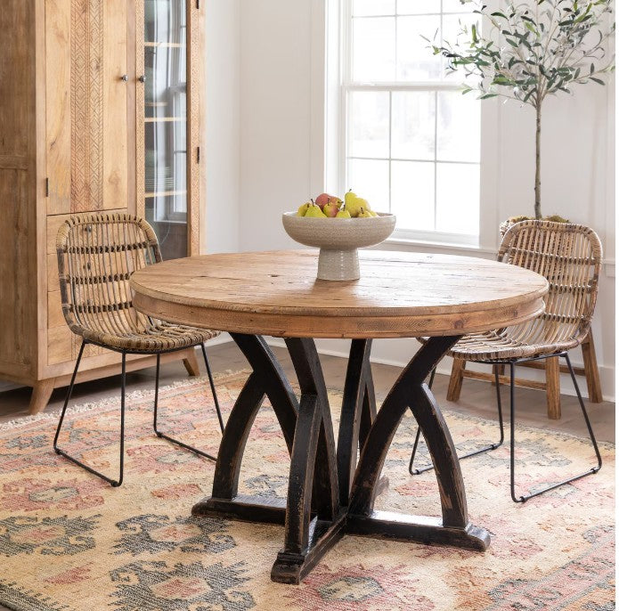 Park Hill | Elba Round Wood Dining Table