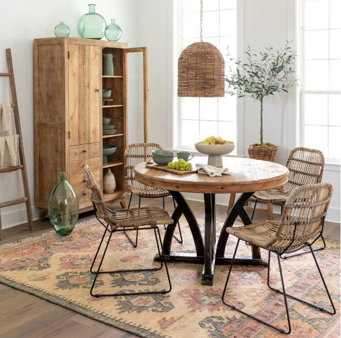 Park Hill | Elba Round Wood Dining Table