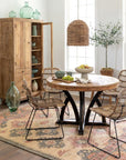 Park Hill | Elba Round Wood Dining Table - My Pampered Life Seattle