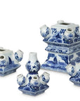 Park Hill Imperial Ceramic Chinoiserie Tulip Vase, Blue and White