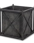 Park Hill Small Metal Estate Planter – Noir