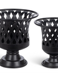 Park Hill Woven Metal Classic Urns, Set of 2