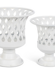 Park Hill Woven Metal Classic Urns, Set of 2