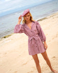 SIMONE Gingham Beret Hat In Red - My Pampered Life Seattle