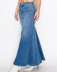 Artemis Vintage |Astrid Denim Mermaid Maxi Skirt - My Pampered Life Seattle
