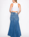 Artemis Vintage |Astrid Denim Mermaid Maxi Skirt - My Pampered Life Seattle