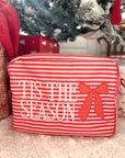 Tis The Season - Red Stripes XL Nylon Bag