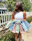 Quilted Block-Print Mini Tote Bag - My Pampered Life Seattle