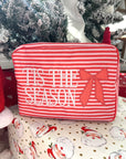 Tis The Season - Red Stripes XL Nylon Bag