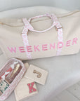 Weekender Oversized Canvas Duffel - Pink Toile - My Pampered Life Seattle