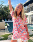 Pink Beach - Short Sleeve Pajama Set - My Pampered Life Seattle