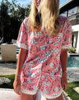Pink Beach - Short Sleeve Pajama Set - My Pampered Life Seattle