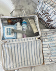 Western Blues Striped - Clear Coat Toiletry Case