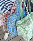 Quilted Block-Print Duffel Bag - My Pampered Life Seattle