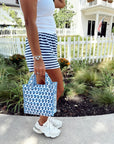 Quilted Block-Print Mini Tote Bag - My Pampered Life Seattle