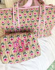 Quilted Block-Print Duffel Bag - My Pampered Life Seattle