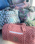 Quilted Block-Print Duffel Bag - My Pampered Life Seattle