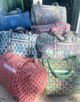 Quilted Block-Print Duffel Bag - My Pampered Life Seattle