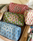 Quilted Block-Print Makeup Bag - My Pampered Life Seattle