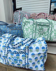Quilted Block-Print Duffel Bag - My Pampered Life Seattle