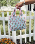 Quilted Block-Print Mini Tote Bag - My Pampered Life Seattle