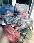 Quilted Block-Print Duffel Bag - My Pampered Life Seattle