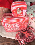Tis The Season - Red Stripes XL Nylon Bag