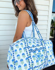 Quilted Block-Print Duffel Bag - My Pampered Life Seattle