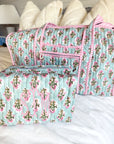 Quilted Block-Print Makeup Bag - My Pampered Life Seattle
