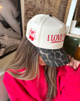 I Love You Sooooo Much - Leopard Vintage Hat - My Pampered Life Seattle