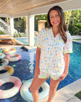 Bikinis - Short Sleeve Pajama Set - My Pampered Life Seattle