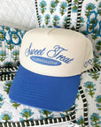 Sweet Treat Connoisseur - Periwinkle Vintage Trucker Hat - My Pampered Life Seattle