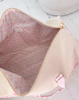 Weekender Oversized Canvas Duffel - Pink Toile - My Pampered Life Seattle