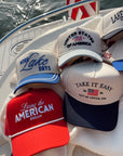 Living the American Dream - Red and Navy Vintage Trucker Hat - My Pampered Life Seattle