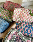 Quilted Block-Print Makeup Bag - My Pampered Life Seattle