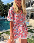 Pink Beach - Short Sleeve Pajama Set - My Pampered Life Seattle