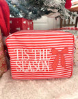 Tis The Season - Red Stripes XL Nylon Bag