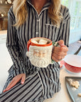 Black Stripe Bamboo Pajama Set - My Pampered Life Seattle