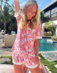Pink Beach - Short Sleeve Pajama Set - My Pampered Life Seattle