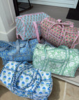 Quilted Block-Print Duffel Bag - My Pampered Life Seattle