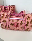 Quilted Block-Print Duffel Bag - My Pampered Life Seattle