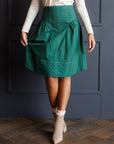Trailblazer A-Line Skirt in Rain Forest