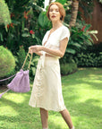 ULURU Button-down Skirt In Off-white